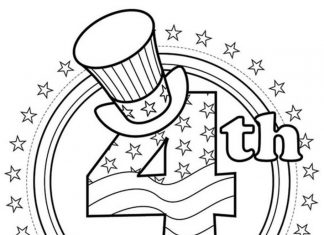 4 lipca w Ameryce kolorowanka 4 lipca w Ameryce