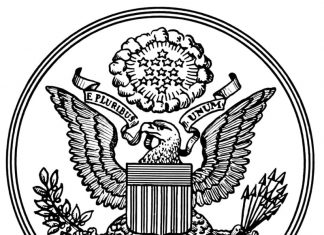 Godło USA kolorowanka Godło USA do druku