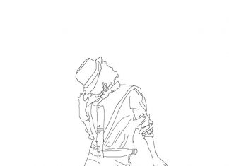 Jackson tańczy kolorowanka Jackson tańczy