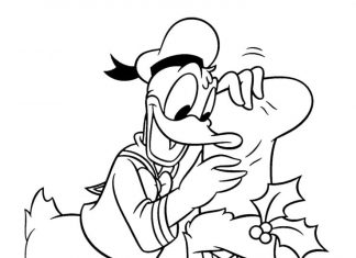 Kaczor Donald wyrzuca prezenty