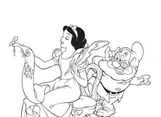 Królewna Śnieżka czyta list świąteczny