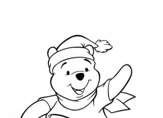 Kubuś Puchatek na sankach