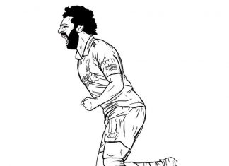 kolorowanka Mohamed pełen emocji