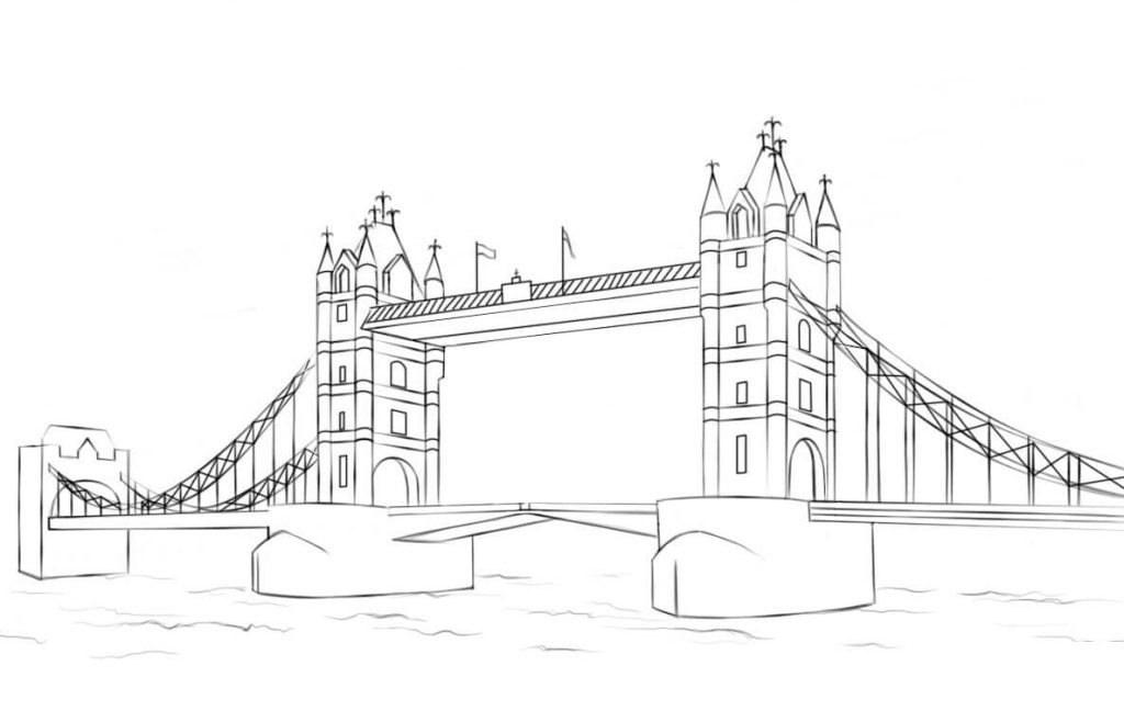 Kolorowanka Most W Londynie Tower Bridge Do Druku I Online kolorowanka-most-w-londynie-tower-bridge-do-druku-i-online