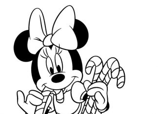 Myszka Mini je Laske choinkową