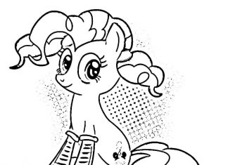 kolorowanka Pinkie Pie w butach
