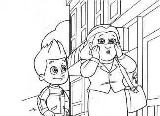 kolorowanka Ryder rozmawia z kobietą