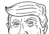 kolorowanka amerykański polityk Donald Trumph