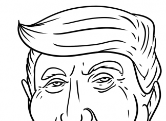 Amerykański polityk Donald Trump kolorowanka amerykański polityk Donald Trumph