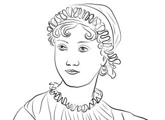 Angielska pisarka kolorowanka angielska pisarka