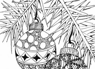 Bombki na choince kolorowanka bombki na choince do druku