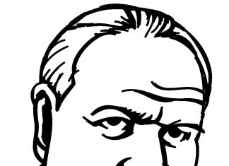 kolorowanka brytyjski mąż stanu