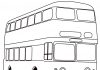 Charakterystyczny autobus w Anglii kolorowanka charakterystyczny autobus w Anglii do druku