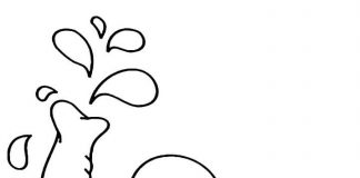 2 latka słoń z wodą kolorowanka dla 2 latka słoń z wodom