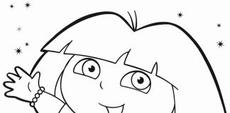 2 latka zadowolona Dora kolorowanka dla 2 latka zadowolona Dora