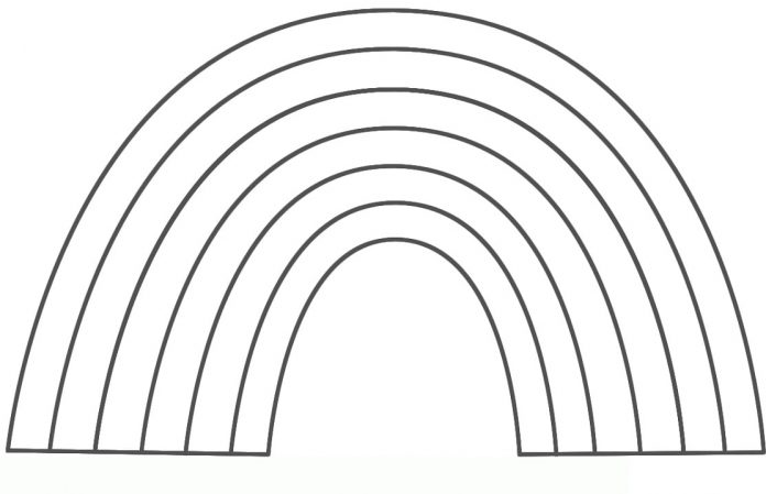kolorowanka dla 3 latka tęcza