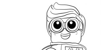 Dla 7 latka boahter lego w pelerynie kolorowanka dla 7 latka bohater lego w pelerynie