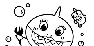 Dla 7 latka szczęśliwy mały rekin kolorowanka dla 7 latka szczęśliwy mały rekin