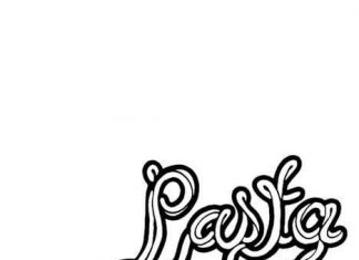 Długi makaron kolorowanka długi makaron do druku