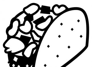 Dobrej jakości składniki w kanapce kolorowanka dobrej jakości składniki w kanapce