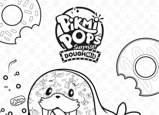 Donat w kształcie foki kolorowanka donat w krztałcie foki do druku