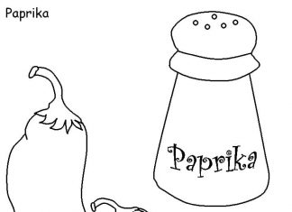 Dwie papryczki z przyprawą kolorowanka dwie papryczki z przyprawą