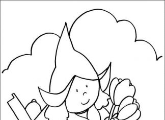 Dziewczyna z kwiatkami