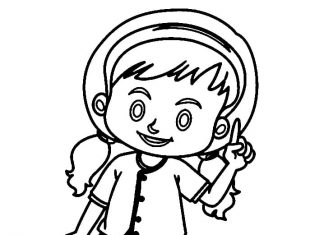 kolorowanka dziewczynka z Portugalii