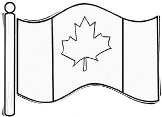 Flaga na wysokim maszcie