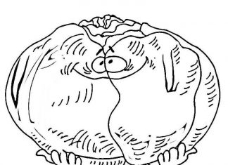 Gruba kapusta kolorowanka gruba kapusta do druku