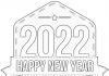 Happy New Year 2022 kolorowanka happynew year 2022