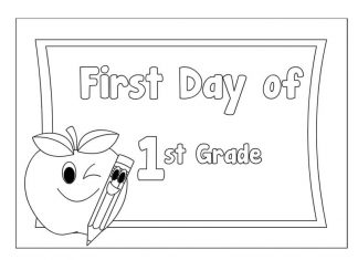 kolorowanka jabłko puszcza oczko przy tablicy