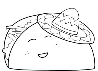 Kanapka z kapeluszem kolorowanka kanapka z kapeluszem
