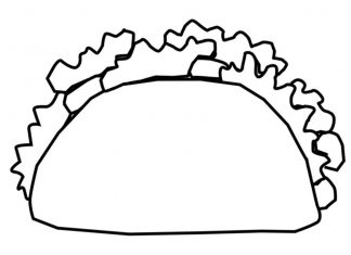 Kanapka z sałatką kolorowanka kanapka z sałatką do druku