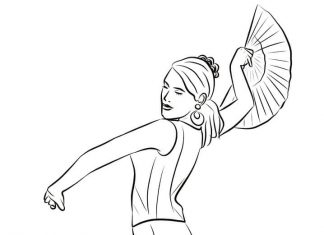 Kobieta macha wachlarzem