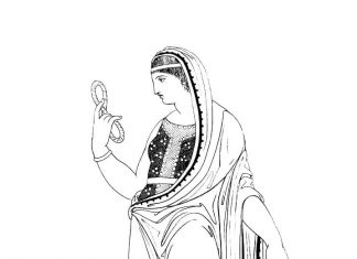 Kobieta trzymająca wazon