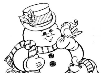 Bałwan z przyjaciółmi kolorowanka kolorowanka bałwan z przyjaciołmi