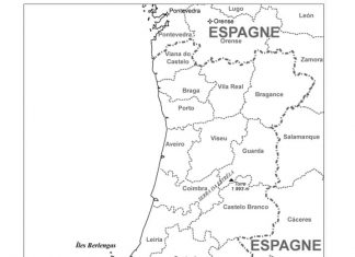 kolorowanka kraje na mapie