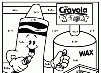 kolorowanka kredki według rozwiązań matematycznych