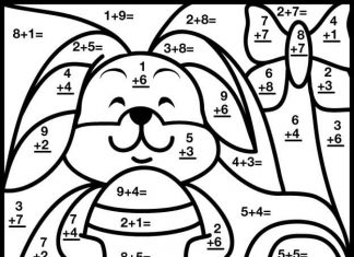 kolorowanka królik z jajkiem