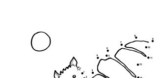 Kropki do połączenia nietoperz