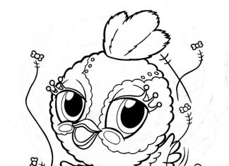 kolorowanka kura postać z bajki Zoobles