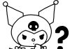 Kuromi z pytajnikiem kolorowanka kuromi z pytajnikiem