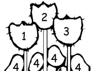 kolorowanka kwiaty w doniczce