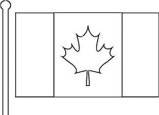 Liść klonu na fladze