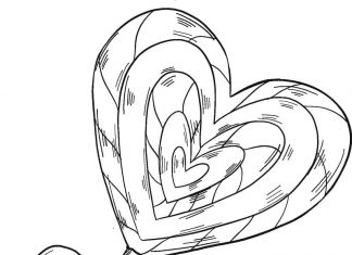 Lizak w kokardkę kolorowanka lizak w kokardkę do druku dla dziewczynek