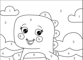 kolorowanka mała smoczyca