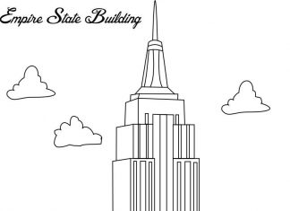 Malownicza budowla Empire State Building kolorowanka malownicza budowla Empire State Building