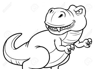 Mały drapieżny dinozaur T-Rex