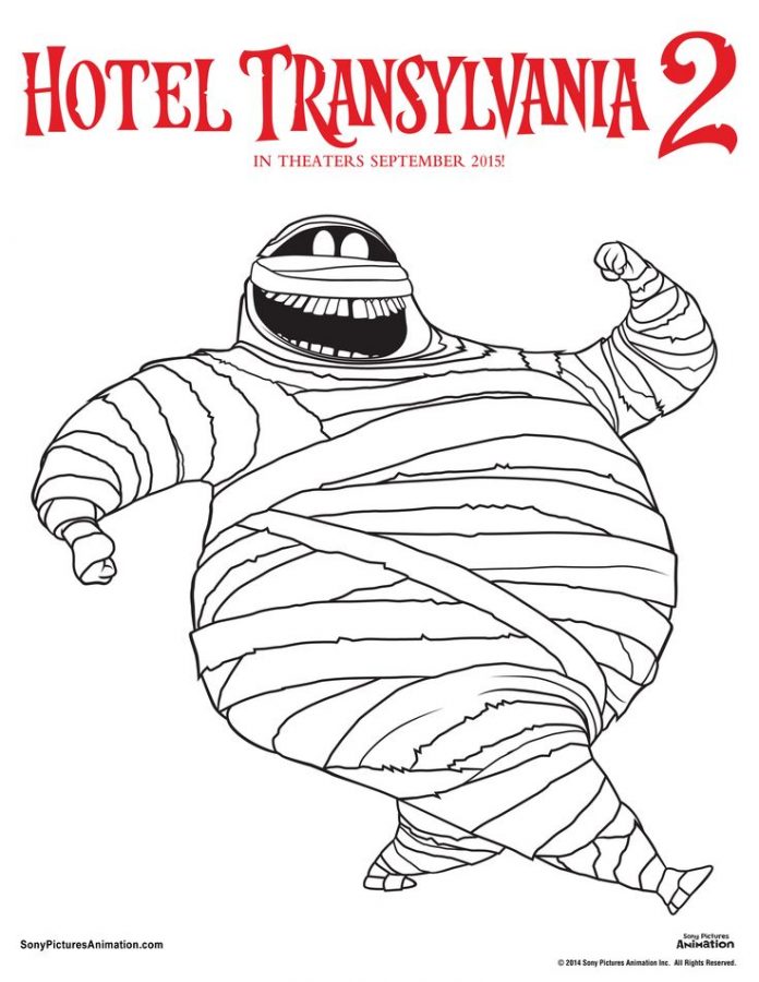 kolorowanka mumia z bajki hotel transylvania